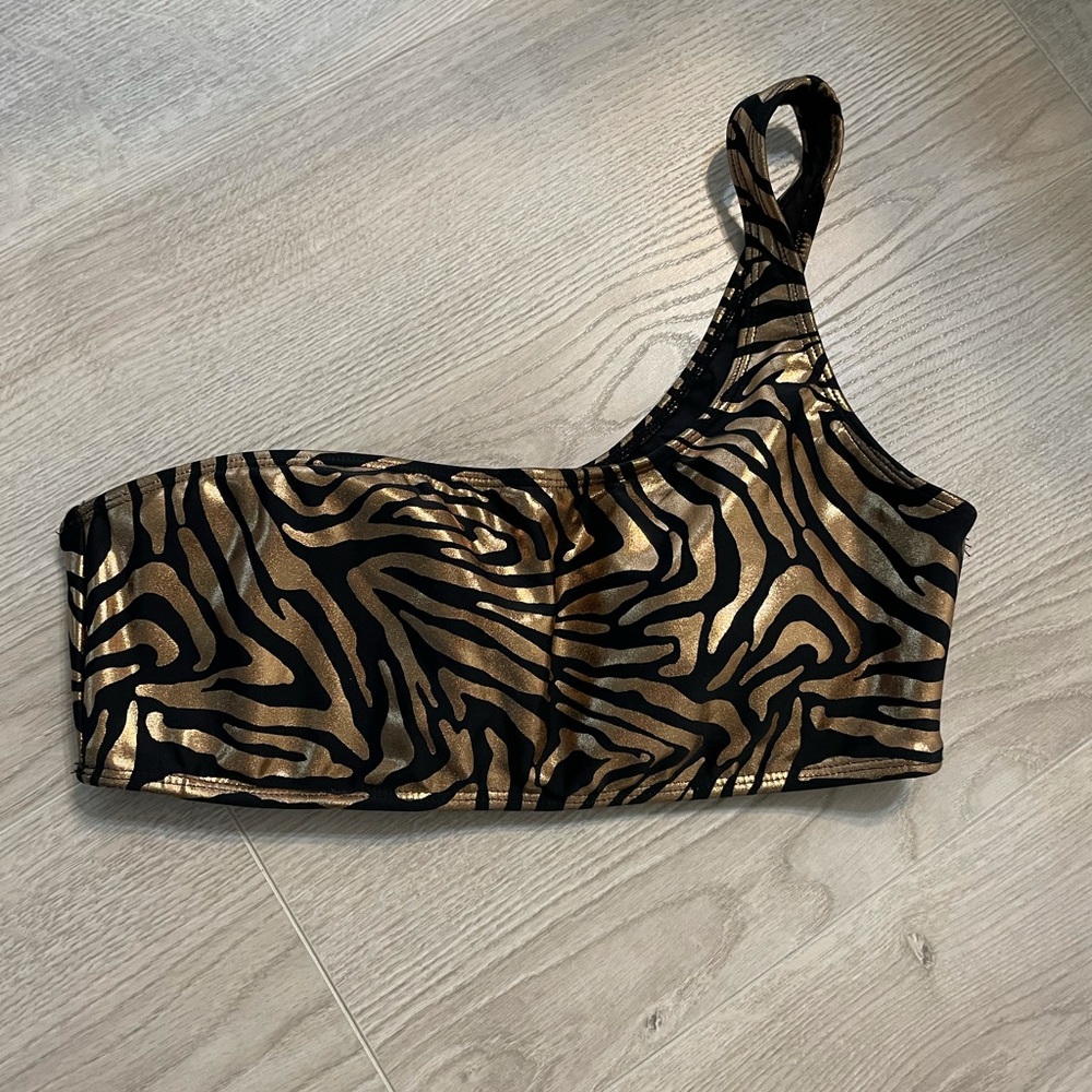 Forever 21 one shoulder bikini top size Large